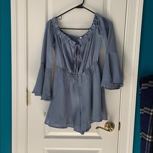 steel blue romper
